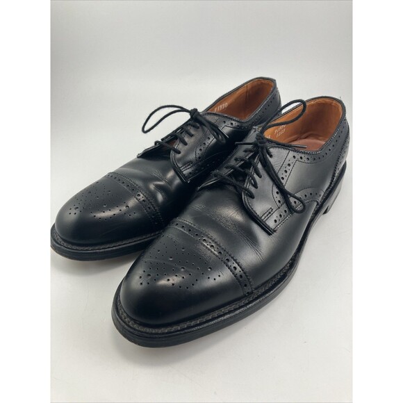 Allen Edmonds Men’s 9.5 AA  Black Sanford Captoe Oxford Shoe Made In USA main image 13